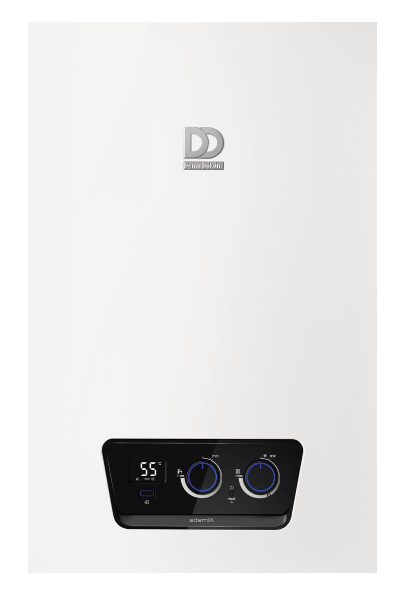 Dökme demir Ademix P18/24-AS/1 18 kW 15.480 kcal/h Yoğuşmalı Kombi Modeli