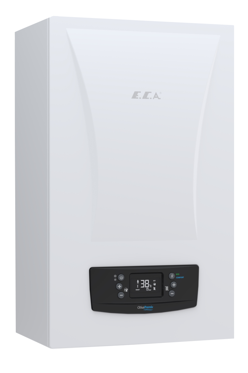 ECA Citius Premix HM 24 kW yoğuşmalı kombi, kullanıcı dostu arayüzü ve enerji verimliliğiyle dikkat çekiyor.